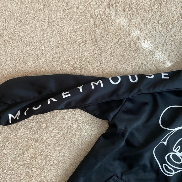 Zara‎ Kids Disney Mickey Mouse Black Pullover Sweatshirt Hoodie Size 8 - 9 - Picture 6 of 8